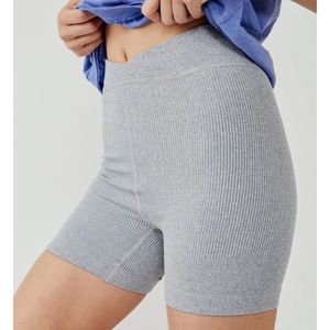 FREE PEOPLE MOVEMENT FREE THROW SHORTS - HEATHER GREY